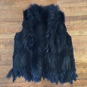 Rabbit Fur Fringe Vest
